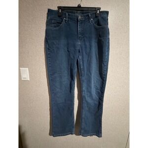 Riders by Lee Womens Classic Fit Straight Leg Jeans Dark Wash Blue Size 12 M
